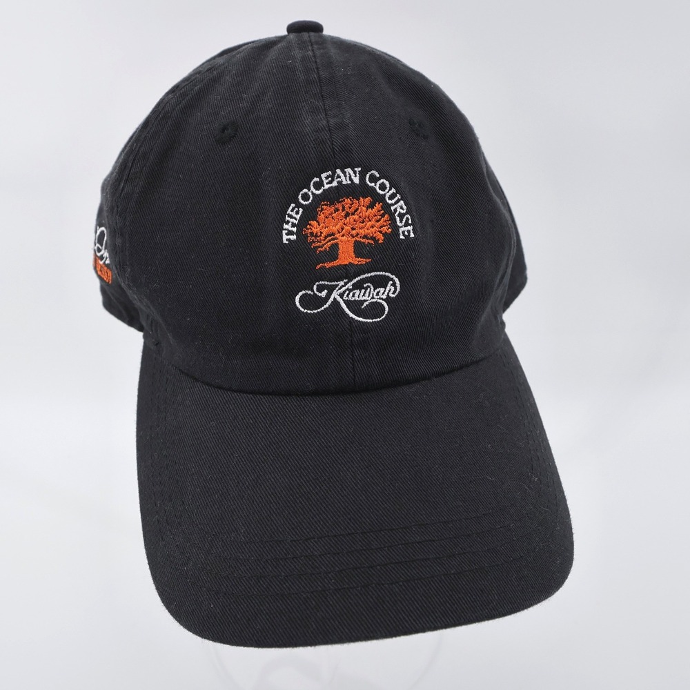 Ahead Kiawah Island Ocean Course PGA Pete Dye Strapback Hat Black Mens Cap